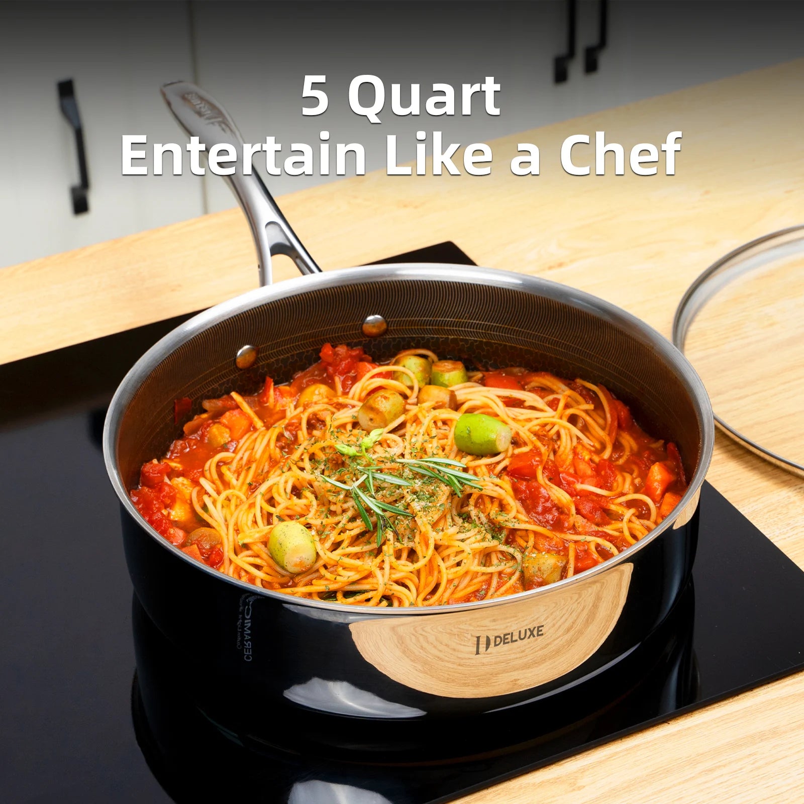 5 Qt Sauté Pan with Pasta