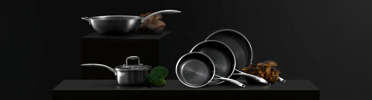 iDeluxeCookware hybrid ceramic nonstick cookware collection category banner