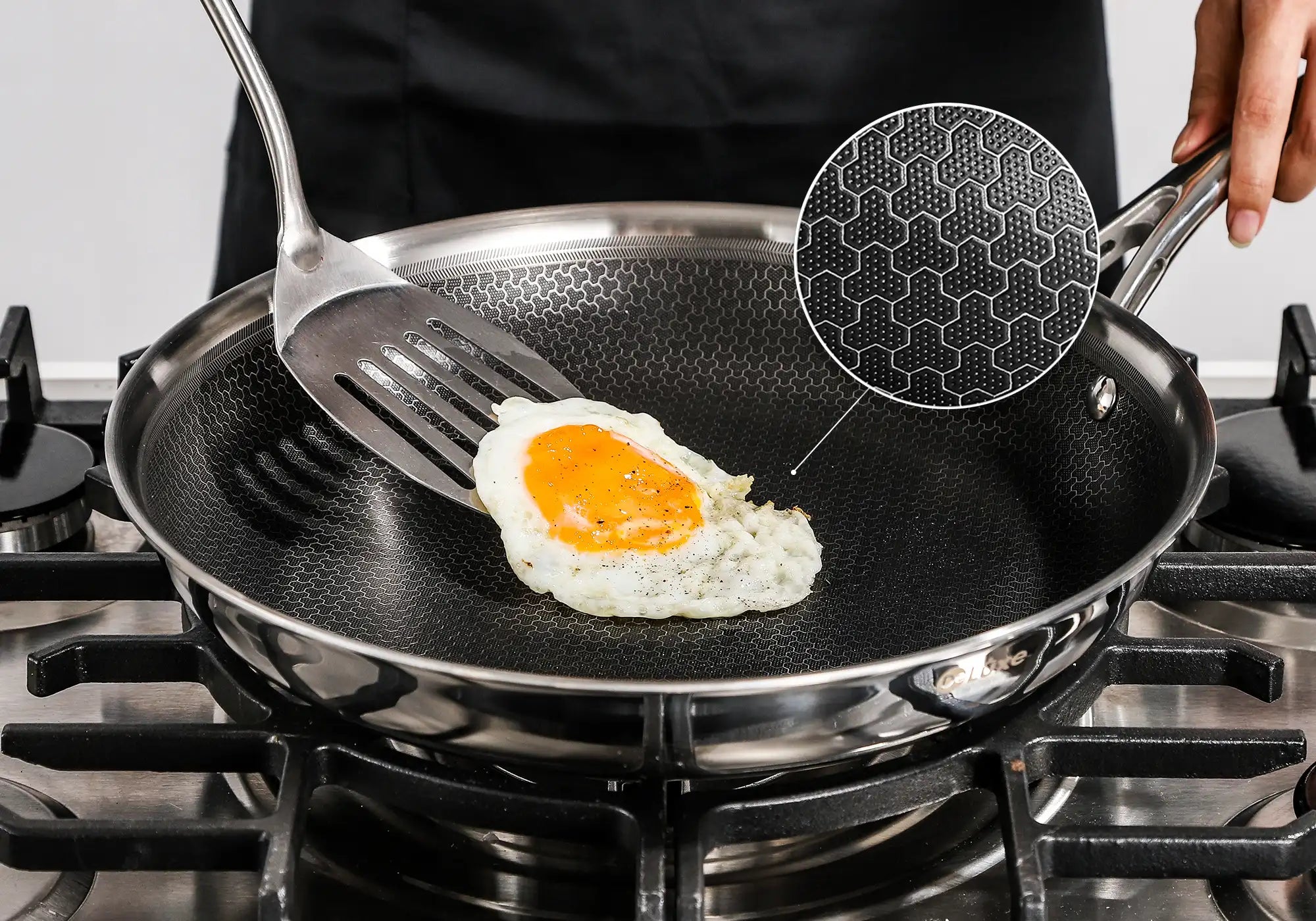 Deluxe Cookware hybrid nonstick stainless steel cookware set homepage banner