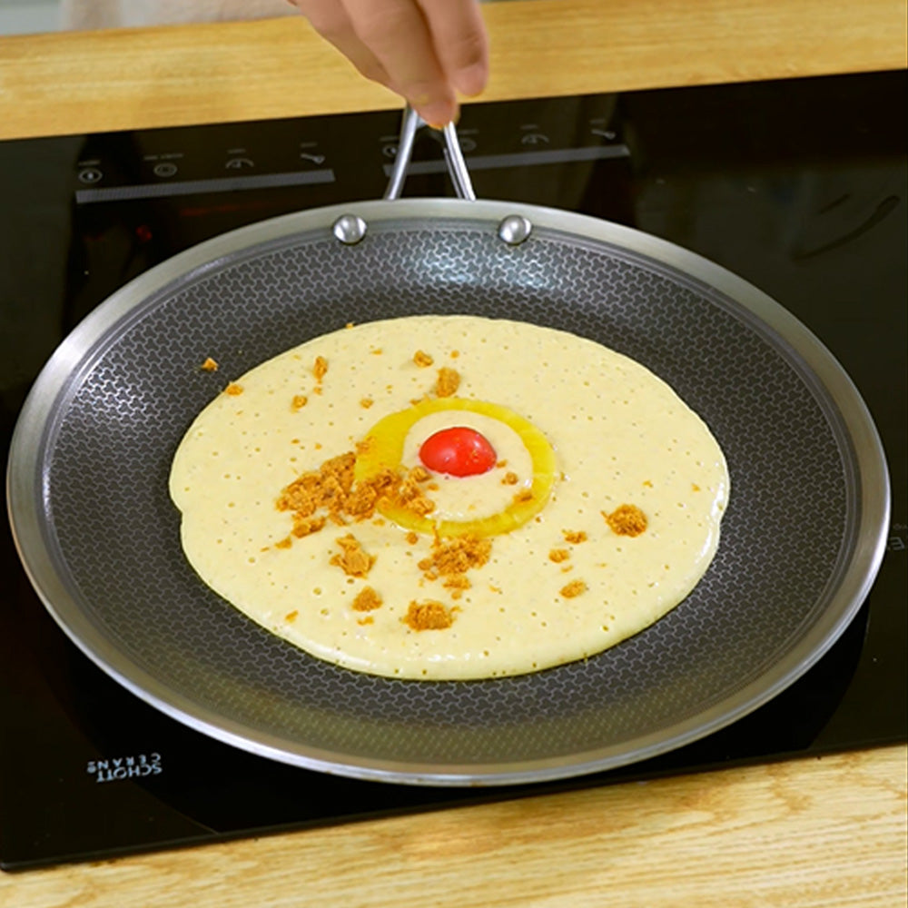 13 Inch Hybrid Griddle Pan - Deluxe Cookware