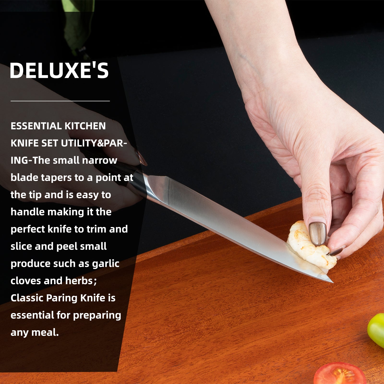 DELUXE 6 Pcs Kitchen Knife Sets - Deluxe Cookware