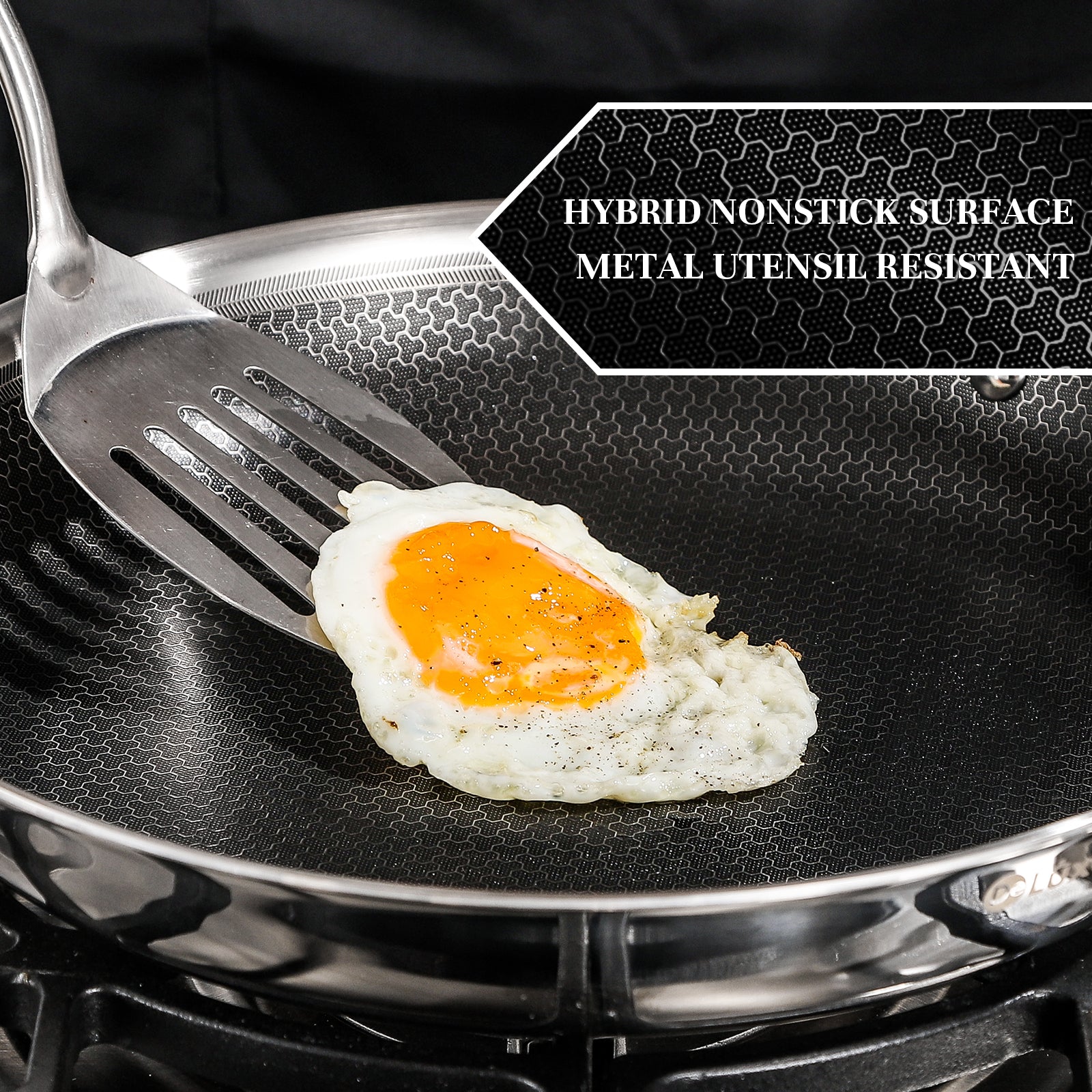 Deluxe Hybrid 8-Inch Fry Pan - Deluxe Cookware